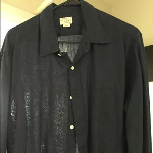 JCrew 100% linen Long sleeve shirt Large